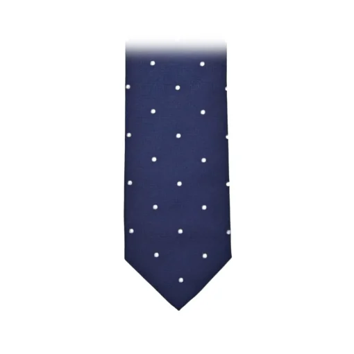 Fefè Napoli - Light-Blue Pois Business Silk Jacquard Tie - Ties - Handmade in Italy - Luxury Exclusive Collection - Avvenice
