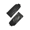 Fefè Napoli - Men's Black Leather Gloves - Gloves - Handmade in Italy - Luxury Exclusive Collection - Avvenice