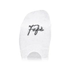 Fefè Napoli - White Be Happy Men's Peds - Socks - Handmade in Italy - Luxury Exclusive Collection - Avvenice