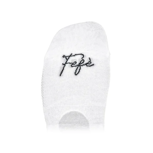 Fefè Napoli - White Be Happy Men's Peds - Socks - Handmade in Italy - Luxury Exclusive Collection - Avvenice
