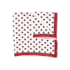 Fefè Napoli - White Ladybugs Silk Dandy Pocket Square - Pocket-Square - Handmade in Italy - Luxury Exclusive Collection - Avvenice