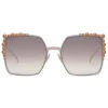 Fendi - Can Eye - SS 2017 Bicolor Light Square Oversize Sunglasses - Sunglasses - Fendi Eyewear - Avvenice