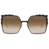 Fendi - Can Eye - SS 2017 Bicolor Square Oversize Sunglasses - Sunglasses - Fendi Eyewear - Avvenice