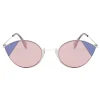 Fendi - Cut-Eye - Pink & Blue Cat-Eye Sunglasses - Sunglasses - Fendi Eyewear - Avvenice