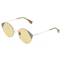 Fendi - Cut-Eye - Silver Cat-Eye Tulip Sunglasses - AI18 Fashion Show - Sunglasses - Fendi Eyewear - Avvenice