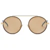 Fendi - Everyday - Gold Rounded Sunglasses - Sunglasses - Fendi Eyewear - Avvenice