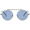 Fendi - Everyday - Ruthenium Rounded Sunglasses - Sunglasses - Fendi Eyewear - Avvenice
