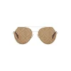 Fendi - Eyeline - Aviator Sunglasses - Gold Brown - Sunglasses - Fendi Eyewear - Avvenice
