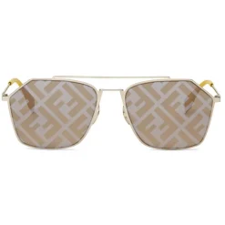 Fendi - Eyeline - Rectangular Sunglasses - Yellow - Sunglasses - Fendi Eyewear - Avvenice