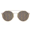Fendi - Eyeline - Round Sunglasses - Gold - Sunglasses - Fendi Eyewear - Avvenice