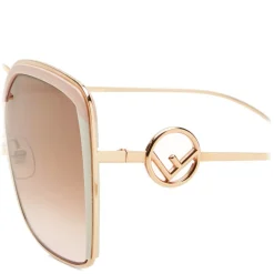 Fendi - F is Fendi - Copper Square Oversize Sunglasses - Sunglasses - Fendi Eyewear - Avvenice