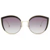 Fendi - F is Fendi - Gold Cat Eye Oversize Sunglasses - Sunglasses - Fendi Eyewear - Avvenice