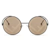 Fendi - F is Fendi - Round Sunglasses - Black Brown - Sunglasses - Fendi Eyewear - Avvenice