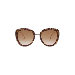 Fendi - F is Fendi - Round Sunglasses - Havana - Sunglasses - Fendi Eyewear - Avvenice
