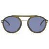 Fendi - Fantastic - Green Round Aviator Sunglasses Fashion Show FW17-18 - Sunglasses - Fendi Eyewear - Avvenice