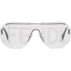Fendi - Fendi Code - Shield Sunglasses - Silver - Sunglasses - Fendi Eyewear - Avvenice
