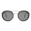 Fendi - Fendi Glass - Round Sunglasses - Grey Dark Ruthenium - Sunglasses - Fendi Eyewear - Avvenice