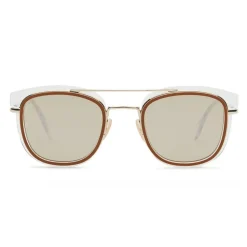 Fendi - Fendi Glass - Square Sunglasses - Transparent Gold - Sunglasses - Fendi Eyewear - Avvenice