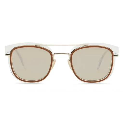 Fendi - Fendi Glass - Square Sunglasses - Transparent Gold - Sunglasses - Fendi Eyewear - Avvenice