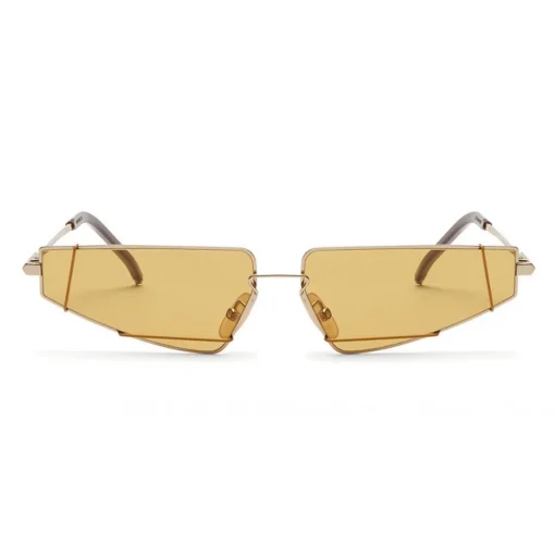 Fendi - FendiFiend - Cat Eye Sunglasses - Gold Brown - Sunglasses - Fendi Eyewear - Avvenice