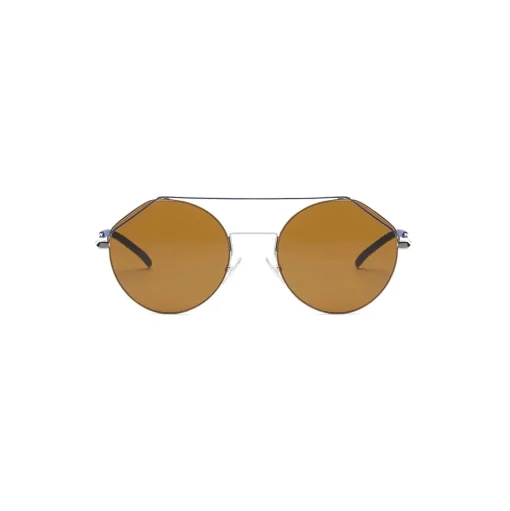 Fendi - FendiFiend - Round Pilot Sunglasses - Gold Blue - Sunglasses - Fendi Eyewear - Avvenice