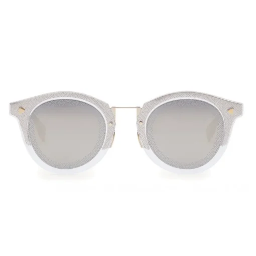 Fendi - FF- Round Sunglasses - Transparent Gold - Sunglasses - Fendi Eyewear - Avvenice