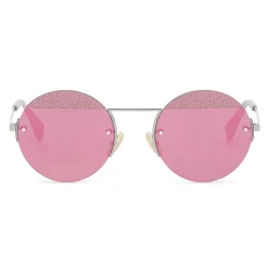 Fendi - FF- Round Sunglasses - Ruthenium - Sunglasses - Fendi Eyewear - Avvenice