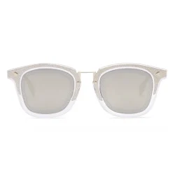 Fendi - FF- Square Sunglasses - Transparent Gold - Sunglasses - Fendi Eyewear - Avvenice