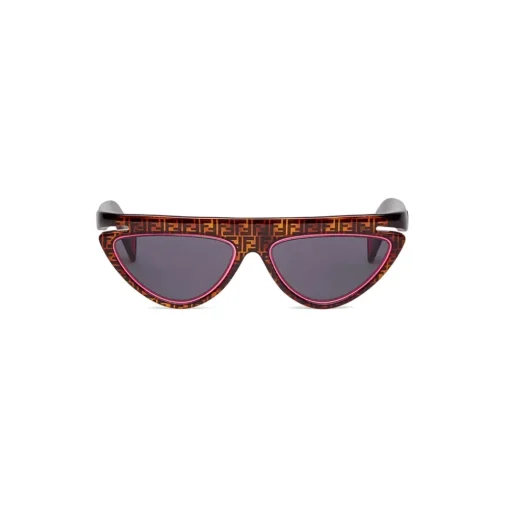 Fendi - Ffluo - Cat Eye Sunglasses - Brown - Sunglasses - Fendi Eyewear - Avvenice
