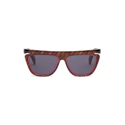 Fendi - Ffluo - Square Sunglasses - Havana - Sunglasses - Fendi Eyewear - Avvenice