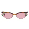 Fendi - Gentle Monster No. 01 - Cat Eye Sunglasses - Havana Rose - Sunglasses - Fendi Eyewear - Avvenice