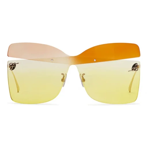 Fendi - Karligraphy - Butterfly Sunglasses - Gold Rose Orange - Sunglasses - Fendi Eyewear - Avvenice