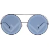 Fendi - Run Away - Blue Oversize Sunglasses - Fashion Week 17 - Sunglasses - Fendi Eyewear - Avvenice