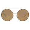 Fendi - Run Away - Brown Oversize Sunglasses - Fashion Week 17 - Sunglasses - Fendi Eyewear - Avvenice