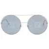Fendi - Run Away - Round Oversize Sunglasses - Gray Silver - Sunglasses - Fendi Eyewear - Avvenice