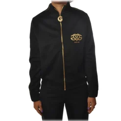Gaëlle Paris - High Neck Sweatshirt with Zip Closure - Black - Sweatshirt - Made in Italy - Luxury Exclusive Collection - Avvenice