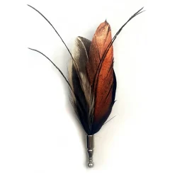 Genius Bowtie - Marco Polo - Black - Real Feathers Pin - Luxury High Quality Pin - Avvenice