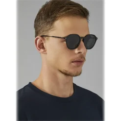 Giorgio Armani - Bi Material - Sunglasses with Fantasy Terminals - Black - Sunglasses - Giorgio Armani Eyewear - Avvenice