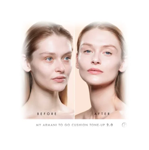 Giorgio Armani - My Armani To Go Tone-Up Cushion Dewy foundation - Anti-pollution and Anti-Aging Foundation with Hyaluronic Acid - Avvenice