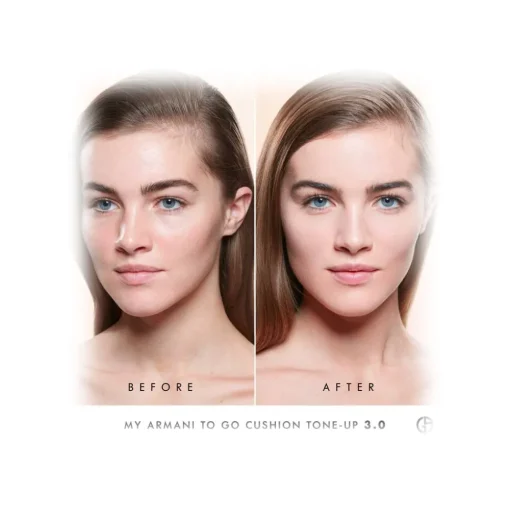 Giorgio Armani - My Armani To Go Tone-Up Cushion Dewy foundation - Anti-pollution and Anti-Aging Foundation with Hyaluronic Acid - Avvenice