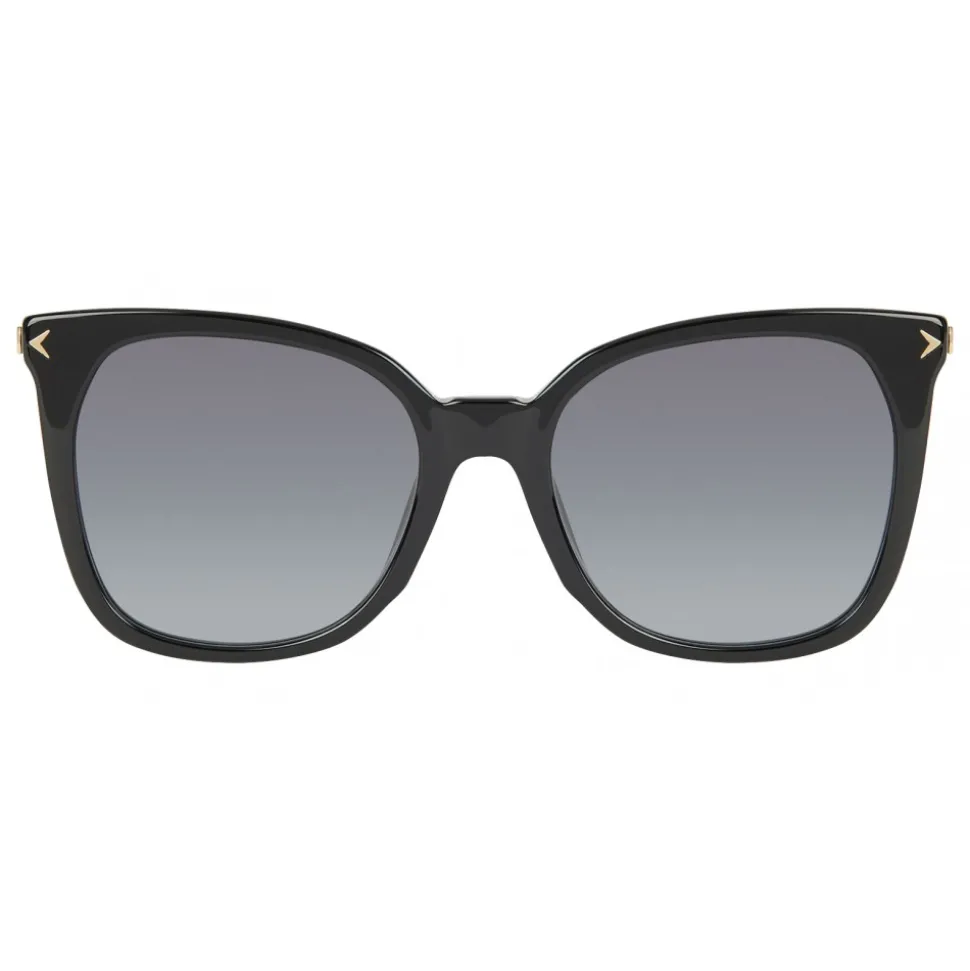 Givenchy - Black Acetate Sunglasses with Gold Finished Metal Bars - Sunglasses - Givenchy Eyewear - Avvenice