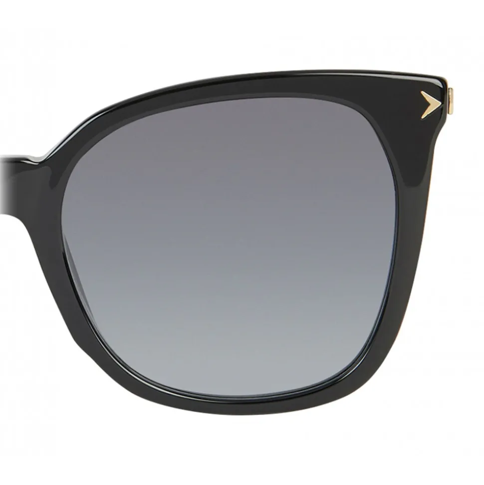 Givenchy - Black Acetate Sunglasses with Gold Finished Metal Bars - Sunglasses - Givenchy Eyewear - Avvenice