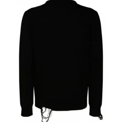 Givenchy - Black and White Cotton 4G Stars Pullover - Givenchy Exclusive Luxury Collection - Avvenice