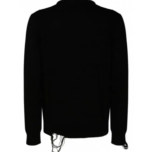 Givenchy - Black and White Cotton 4G Stars Pullover - Givenchy Exclusive Luxury Collection - Avvenice