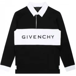 Givenchy - Black and White Cotton Polo Shirt - Givenchy Exclusive Luxury Collection - Avvenice