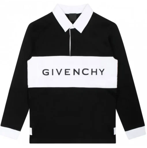 Givenchy - Black and White Cotton Polo Shirt - Givenchy Exclusive Luxury Collection - Avvenice