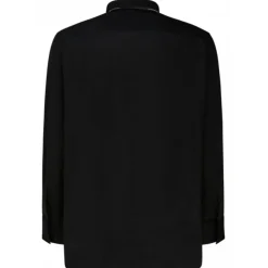 Givenchy - Black Cotton Collar Detail Shirt - Givenchy Exclusive Luxury Collection - Avvenice