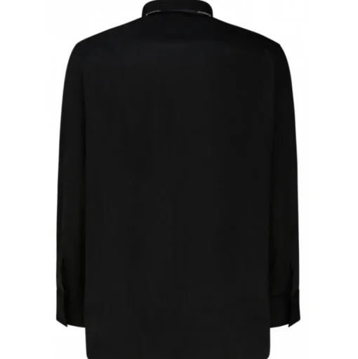 Givenchy - Black Cotton Collar Detail Shirt - Givenchy Exclusive Luxury Collection - Avvenice