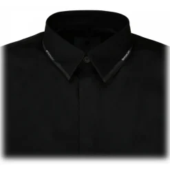 Givenchy - Black Cotton Collar Detail Shirt - Givenchy Exclusive Luxury Collection - Avvenice