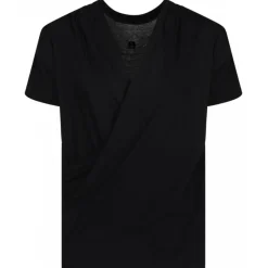 Givenchy - Black Draped T-Shirt - Givenchy Exclusive Luxury Collection - Avvenice